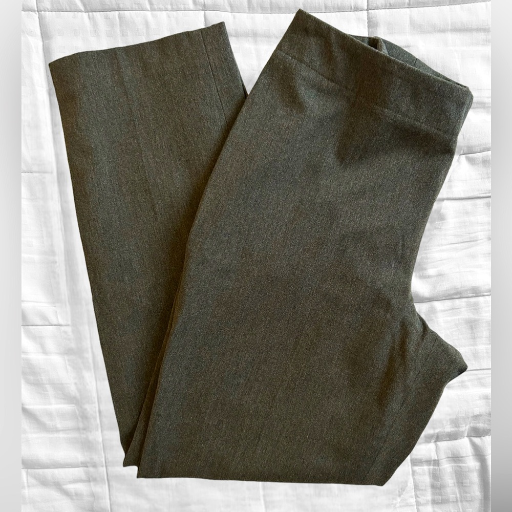 Talbots Petites Straight Leg Side Zip Gray Dress Pants Womens Size 14P